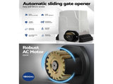 LockMaster Automatic Sliding Gate Opener Kit 4M 1800KG GO-SGO-DSR1800-AC-RAILX2