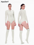 2MM jellyfish suit diving wet clothes jellyfish suit snorkeling swimsuit super elastic skin-friendly V1102-AQ-012WHITE-M