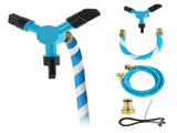 Kahuna Waterpark Rotating Trampoline Water Sprinkler Kit with Adjustable Hose TRA-SPK-JOY-BU