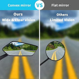 Bike Mirror,1 Pair 360 Rotatable Bicycle Mirrors for Handlebars,Adjustable HD Wide Angle Bicycle V1366-AZ2-W-24639