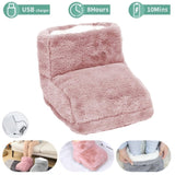 Pink ELECTRIC HEATED FOOT COMFORT WARMER Feet Boots Slipper Tools Heating Socks Shoe V201-W12983767