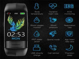 Fitness Bracelet Heart Blood Body Monitoring Black V728-OBA1005007805675162