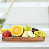 SWETRACE Wood Fruit Tray Wooden Tray Multi-Color 2Set V1189-LWWAL-20260327-03686