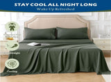 4 Piece Hotel Bamboo Cooling Sheet Set -Ultra Soft 2000TC Breathable Bed Sheets Set with 37 V1317-ZXW9-AUD-4JT-JL