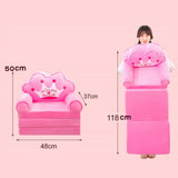 Foldable Kids Sofa Plush Soft Cute Cartoon Children Couch Bed with Armrests for Boys Girls Bedroom V1294-YM0716-3116220006117