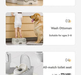 baby portable toilet, potty training, weaning off diapers, soft PU cushion, night-light, bathroom V1106-113-28563-RED-THREE