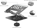 Adjustable Laptop Stand or Desk, Dual oldable Computer Riser with Heat-Vent, Ergonomic Sit to V1259-DP01-F-574