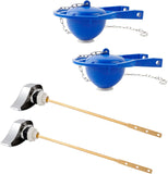 2 Pack Large 3-Inch Toilet Flapper with Toilet Handle Replacement Compatible with TOTOTHU004-CP Trip V1258-DP02-C-826