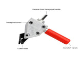 Metal Nibbler Steel Iron Sheet Saw Cutter Cutting Tool Electric Drill Attachment Accessories V1294-YM0727-JY06757