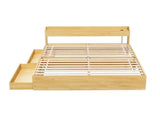 Artiss Bed Frame Queen Size with Charging Ports and 2 Drawers AURA WBED-F-AURA-Q-WD-ABC
