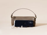 Genuine Leather Boston Bag - Mini Barrel Crossbody & Top Handle Purse V888-ELOSUNG35968
