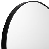Metal Round Mirror 100cm - Black V292-MIRR-ARCH0031