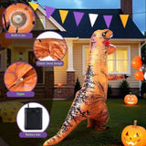 Inflatable Dinosaur Costume T-Rex Adult Suit Blow Up Party Fancy Dress Halloween Xmas Cosplay HALO-INF-DNSBR