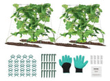 Cucumber Trellis for Climbing Plants, 35" x 55" Foldable Cucumber Trellis Set with Plant Clips, V952-HGPJTXCZAXJ3JGFLUV0