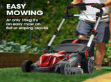BAUMR-AG 520CX 40V SYNC 17" Cordless Lawn Mower Kit, Fast Charger, 2 x 4Ah Battery, 5 Cutting V219-MOWCLSBM520A