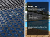 Aqua Buddy Pool Cover 600 Micron 12x6.4m w/ Roller 6.55m Swimming Pools Black Solar Blanket PC-120X64-LA-BK-BL-64ROL
