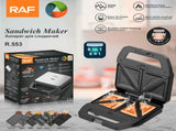 6-in-1 Multifunctional Sandwich Maker with Interchangeable Non-Stick Plates for Waffles, Paninis, V1341-ZY-B2YACXK2-SILVER