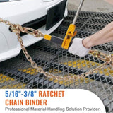 Ratchet Chain Binder, 5/16"-3/8" Heavy Duty Load Binders with G80 Chains, 7100 lbs Secure Load V952-DLTJLLJQBBTYC9WKZV0