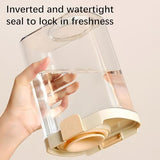 Push-type Sealed Box Storage Jar, Airtight Food Storage Containers with Lids, Plastic Kitchen and V1107-122-41502-CLR-3PCS