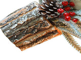 35cm Tabletop Xmas Tree Bark Wooden Barrel Decoration Artificial Bouquet Ornament for Home Hotel V1294-YM0901-3115240094711