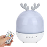 Cute USB Rechargeable Projection Lamp 360 Degree Rotating Remote Music Night Light for V1294-YM0901-3119200112411