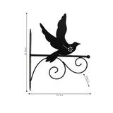 Bird Silhouette Wall Hook Bracket 33cm V637-71622BRD