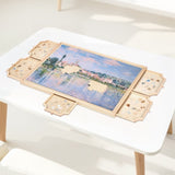 VEVOR 1000 Piece Puzzle Board with Drawer Cover Portable Wooden Jigsaw 74x53cm V952-ZMPTB1000JXWRZDYS001V0