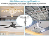 12 Pcs M8 Heavy Duty Toggle Anchors in Carbon Galvanized Steel Spring Anchors Ceiling Mounting for V1237-MS-626-448