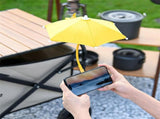 Pink YellowMagnetic Cell Phone Umbrella for Sun,Outdoor Phone Sun Shade Shield V1258-DP01-I-00092