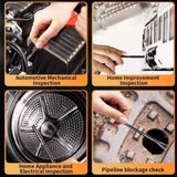 4.3" Screen Industrial Endoscope 8mm Borescope Inspection 1080P HD Camera 5M V201-W13289777