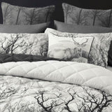 Bianca Boscage Black Forest Printed Quilted Polyester Coverlet Set Queen/King V442-BCA-COVERLETS-BOSCAGE-BLACK-KI