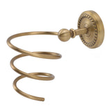 Hair Dryer Holder Antique Brass Hair Care Tools Holder Wall Mount Bronze Finished Spiral Hair Dryer V1294-YM0626-3112220089711