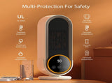 Space Heaters for Indoor Use with Remote, 2s Efficient Heating, Overheat & Tilt Protection, 1200W V1197-JD-041902