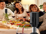 Electric Wine Bottle Opener Set Rechargeable Wine Set with Foil Cutter, Wine Opener, V1192-AZ-W-2607