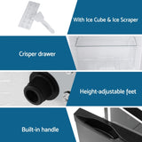 Devanti 122L Two Door Bar Fridge Mini Fridge with Freezer Black BF-F-D-122L-BK