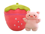 Chmadoxn Easter Adorable Stuffed Bunny Plush Toy - 2-in-1 Transformable Carrot & Strawberry Fruit V1189-WXFWAL-20260326-02109