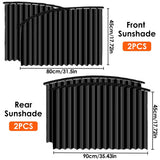 Car Window Sun Shade Magnetic Slidable Privacy Curtain Sun Protection Shield for Automotive Interior V1189-LC-QP-00548
