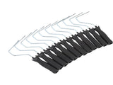 12pcs 4 Inch Paint Roller Handle Reusable Steel Plastic Grip Paint Roller Frame for Wall Painting V1294-YM0901-3114250041811