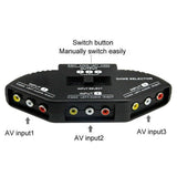 3 Way Port RCA Audio and Video Composite AV Switcher Selector Distribution Switch Box V1189-LWWAL-20260327-03985