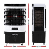 Devanti 60L Evaporative Air Cooler Conditioner EAC-C-60L-BL-WH