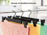 30-Pack Multi-Purpose Pant Hangers Thickened Non-Slip Clips, 360&deg Rotating Hook, V1232-HJZ008