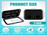 2 Pcs Deck Access Hatch Rectangle Boat Deck Hatch & Lid with 20 Screws Non Slip Surface for V1258-DP02-C-3039