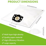 10 vacuum cleaner bags for Krcher vacuum cleaners, compatible with wd4 wd5 wd6 mv4 mv5 mv6 V1237-ZY-203-0056