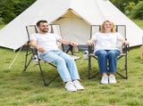 Folding Camping Chair, 3 Reclining Positions, Outdoor High Back Camping Chair, 260lbs Weight V952-PTTYGBTYRDXHFQV64002V0