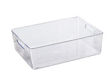 Book Storage Container Transparent Versatile Book Storage Organizer Container Bin with Handle for V1294-YM0901-3117240014811