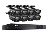 UL-TECH 1080P Security Camera System 8CH DVR with 8 CCTV Square Cameras CCTV-8C-8S-BK