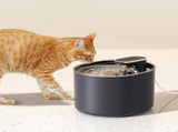 Pet Water Fountain Cat Dog Automatic Electric Drinking Dispenser with Red Light Indicator Black V1263-JX-6893