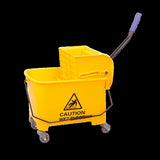 20L Deluxe Mop Wringer Bucket Side Press Janitor Commercial Cleaning V63-824801