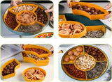 Snack Tray with Compartment Snacks Bowl with Lid Plastic Snacks Compartment Snacks Bowls Flat V1237-ZY-203-5239