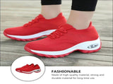Women's Sport Shoes, 1 Pair Red Fashion Sneakers with Comfortable Sole for Daily Wear and Active V1369-AZ3-W-19472